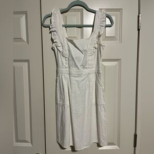 Elegant White Ruffle Dress